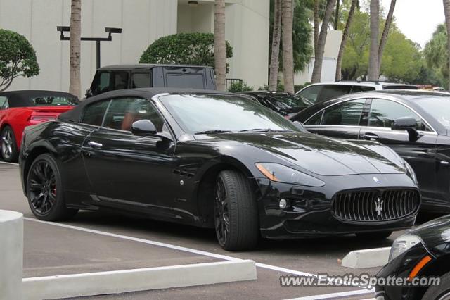 Maserati GranCabrio spotted in Bal Harbour, Florida