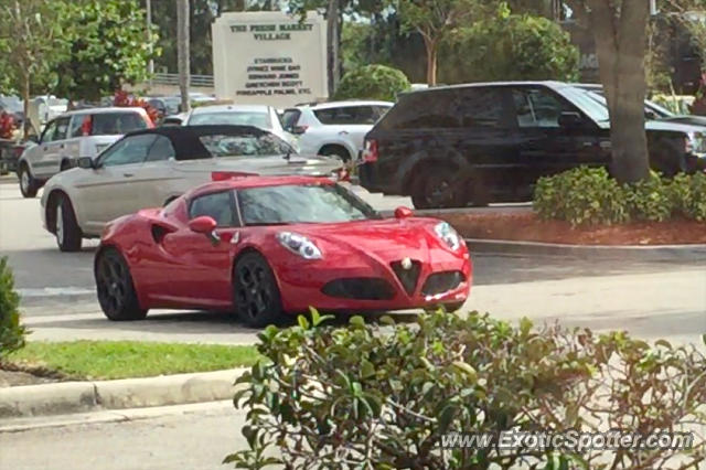 Alfa Romeo 4C spotted in Jupiter, Florida