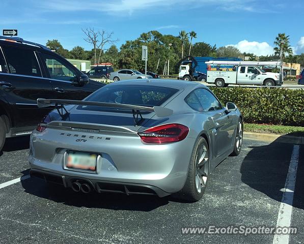 Porsche Cayman GT4 spotted in Stuart, Florida