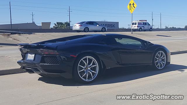 Lamborghini Aventador spotted in Houston, Texas