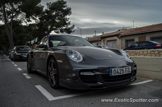 Porsche 911 Turbo spotted in Pinoso, Spain