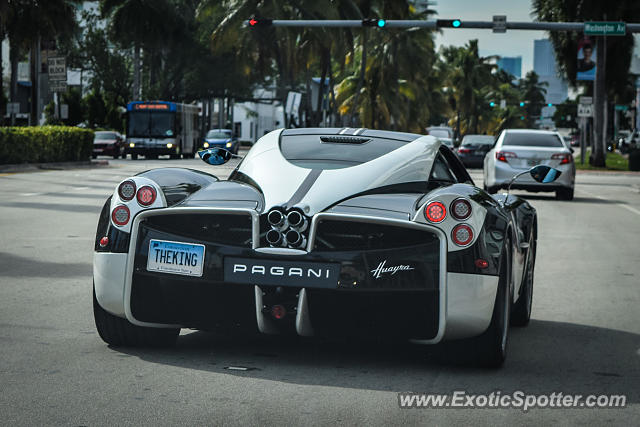 Pagani Huayra spotted in Miami Beach, Florida