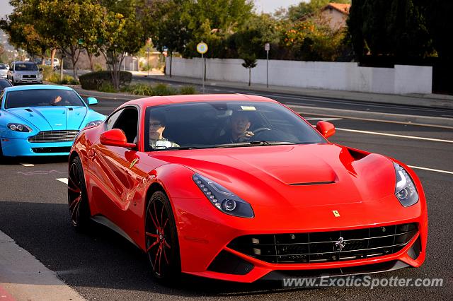 Ferrari F12 spotted in Rowland Heights, California