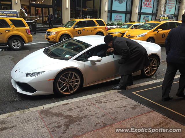 Lamborghini Huracan spotted in New York City, New York