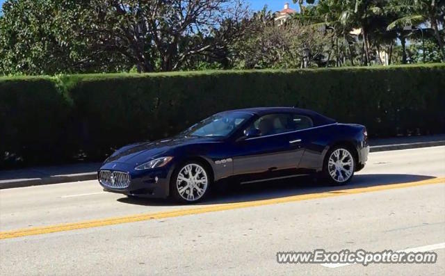 Maserati GranCabrio spotted in Palm Beach, Florida