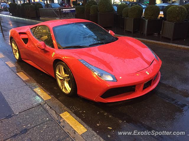 Ferrari 488 GTB spotted in Paris, France