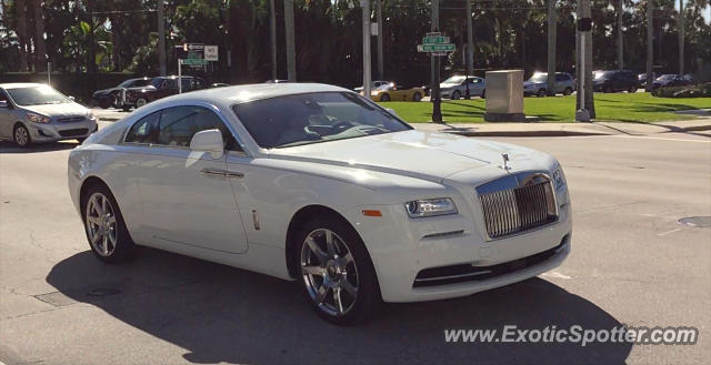 Rolls-Royce Wraith spotted in Palm Beach, Florida