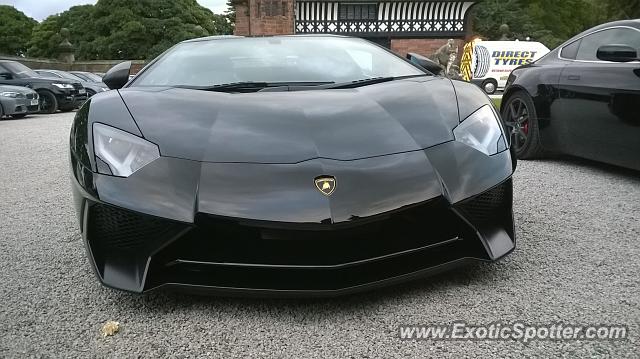 Lamborghini Aventador spotted in Cheshire, United Kingdom