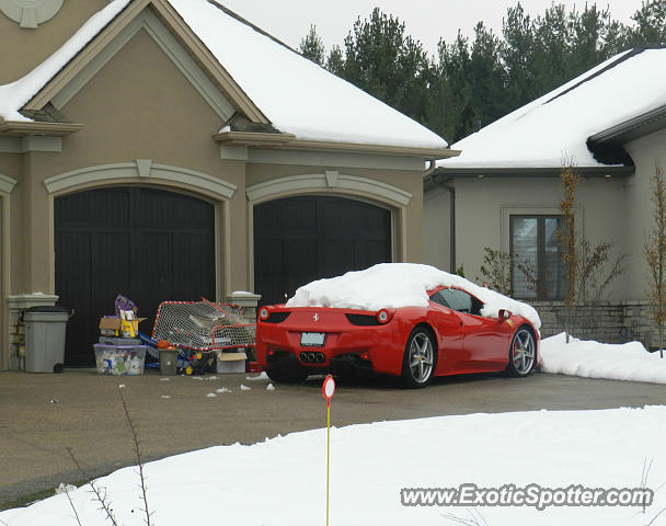 Ferrari 458 Italia spotted in London, Ontario, Canada