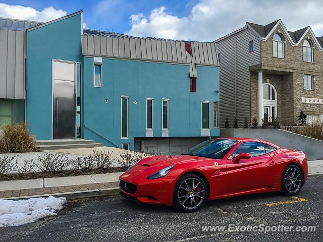 Ferrari California spotted in Sea Girt, New Jersey