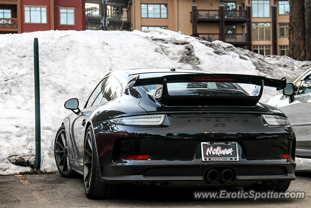 Porsche 911 GT3 spotted in Mammoth Lakes, California
