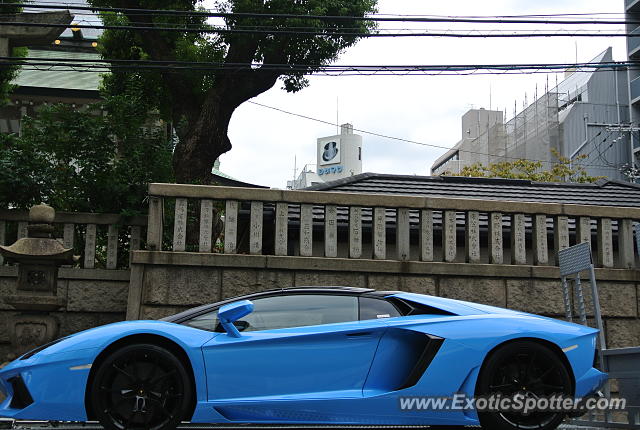 Lamborghini Aventador spotted in Osaka city,Osaka, Japan