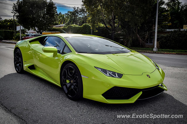 Lamborghini Huracan spotted in Miami Beach, Florida