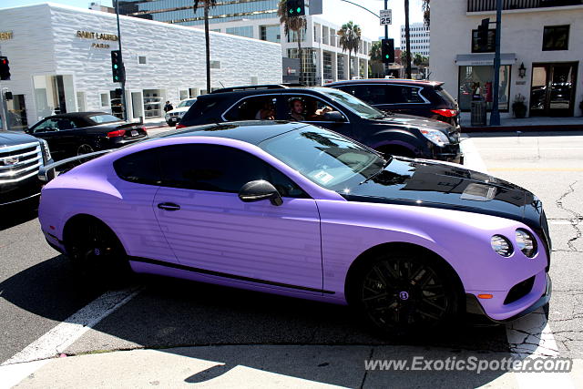 Bentley Continental spotted in Beverly hills, California