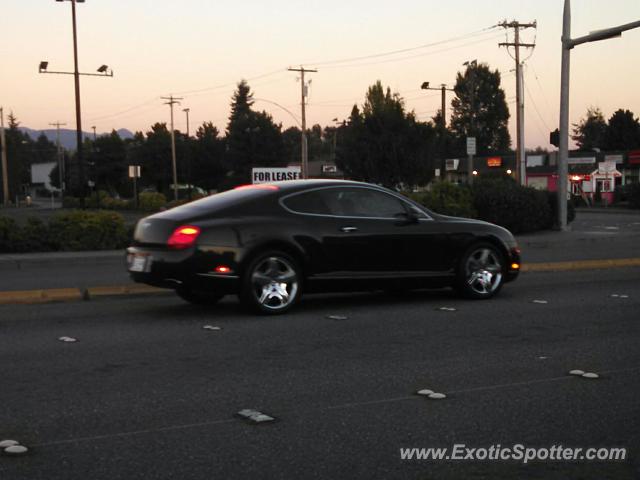 Bentley Continental spotted in Burlington, Washington
