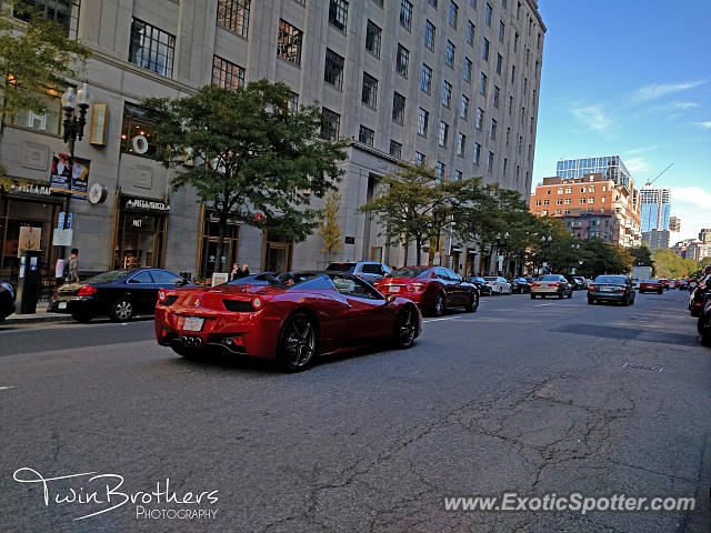 Ferrari 458 Italia spotted in Boston, Massachusetts