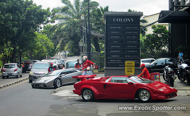 Lamborghini Countach spotted in Jakarta, Indonesia