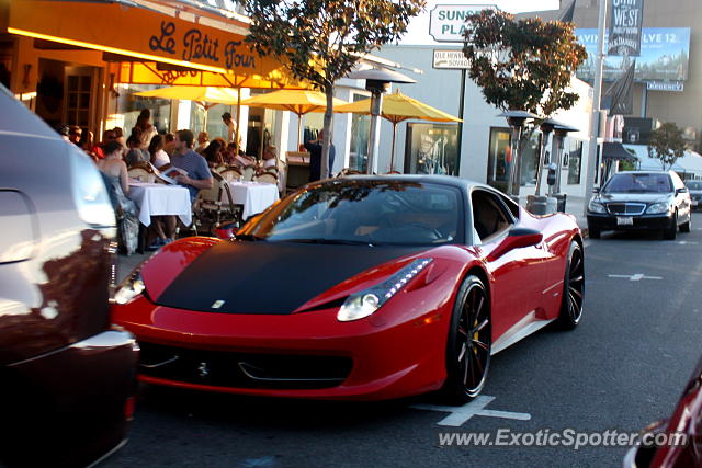 Ferrari 458 Italia spotted in Beverly hills, California