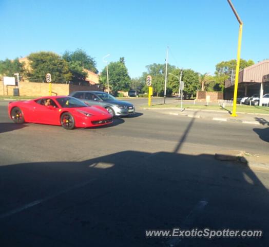 Ferrari 458 Italia spotted in Klerksdorp, South Africa