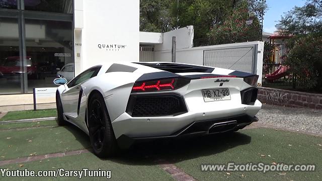 Lamborghini Aventador spotted in Santiago, Chile