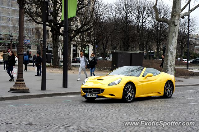 Ferrari California spotted in Paris, France