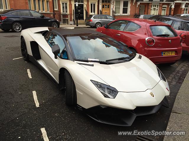 Lamborghini Aventador spotted in London, United Kingdom