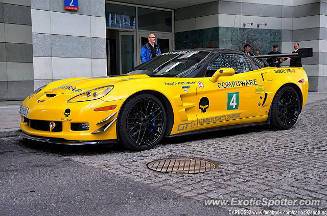 Chevrolet Corvette ZR1 spotted in Warsaw, Poland