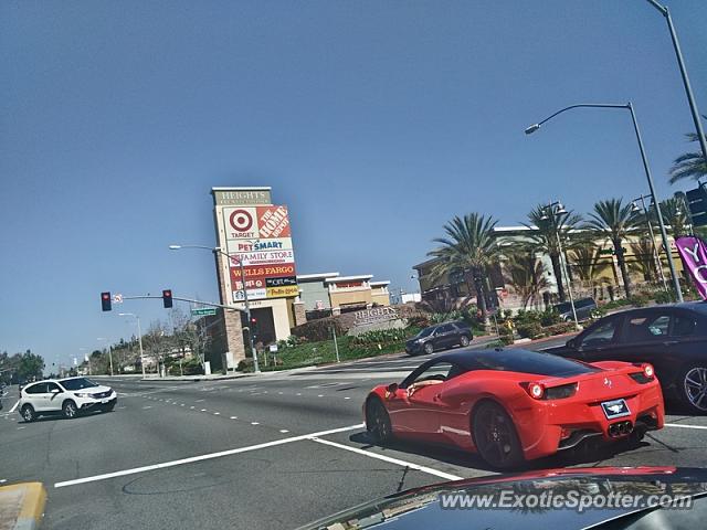 Ferrari 458 Italia spotted in West Covina, California