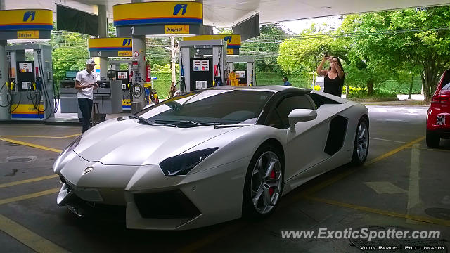 Lamborghini Aventador spotted in São Paulo, Brazil