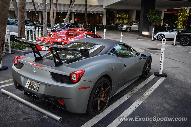 Ferrari 458 Italia spotted in Bal Harbour, Florida