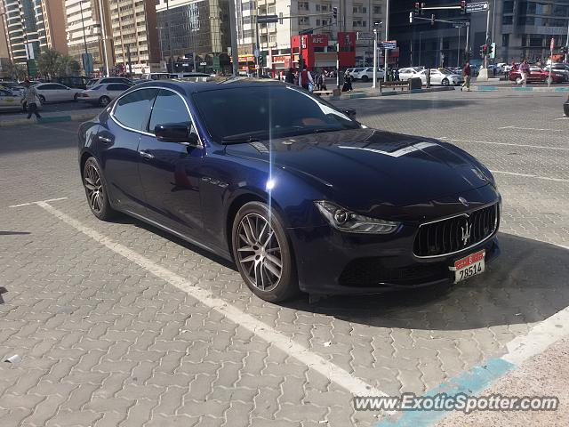 Maserati Ghibli spotted in Abu Dhabi, United Arab Emirates