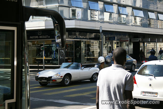 Jaguar E-Type spotted in Geneva, Switzerland