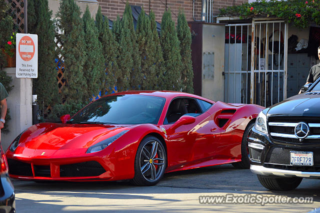 Ferrari 488 GTB spotted in Beverly Hills, California