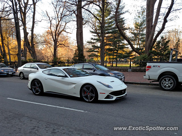 Ferrari F12 spotted in Boston, Massachusetts