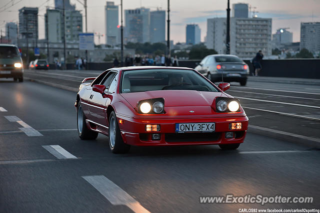Lotus Esprit spotted in Warsaw, Poland