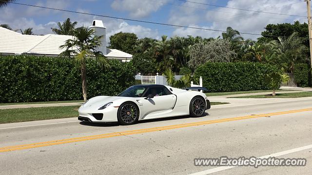Porsche 918 Spyder spotted in Delray Beach, Florida