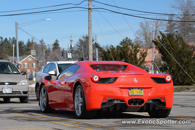 Ferrari 458 Italia spotted in Pittsford, New York