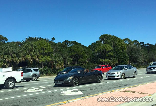 Maserati GranCabrio spotted in Palm B. Gardens, Florida