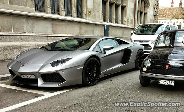 Lamborghini Aventador spotted in Zürich, Switzerland
