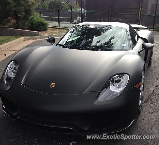 Porsche 918 Spyder spotted in Colorado Springs, Colorado