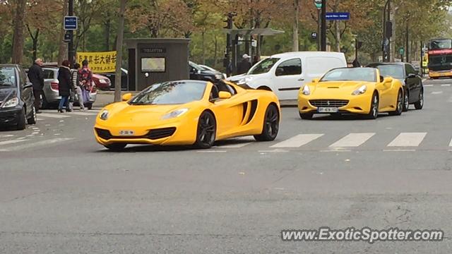 Mclaren MP4-12C spotted in Paris, France