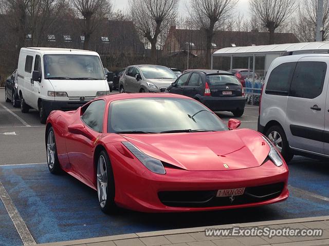 Ferrari 458 Italia spotted in Kuurne, Belgium