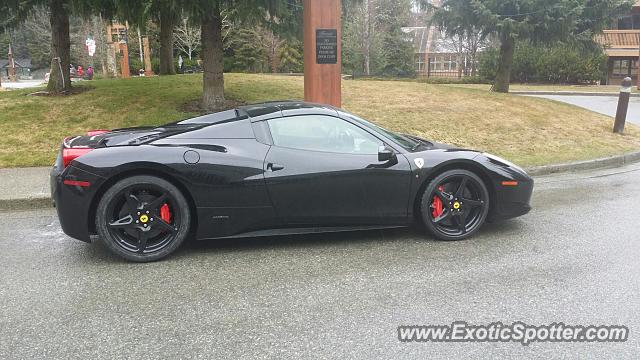 Ferrari 458 Italia spotted in Vancouver, Canada