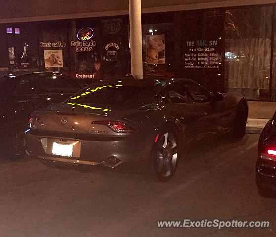 Fisker Karma spotted in Dallas, Texas