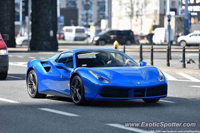 Ferrari 488 GTB spotted in Warsaw, Poland
