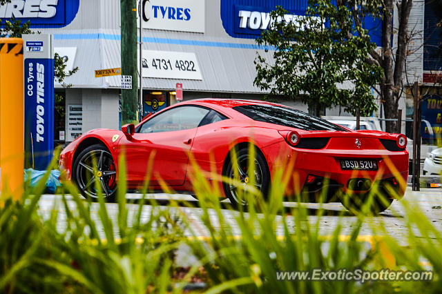 Ferrari 458 Italia spotted in Sydney, Australia