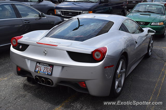 Ferrari 458 Italia spotted in Hinsdale, Illinois