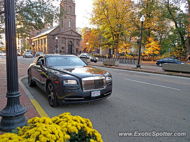 Rolls-Royce Wraith spotted in Boston, Massachusetts