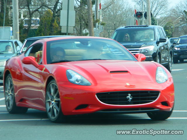 Ferrari California spotted in Spring Lake, New Jersey