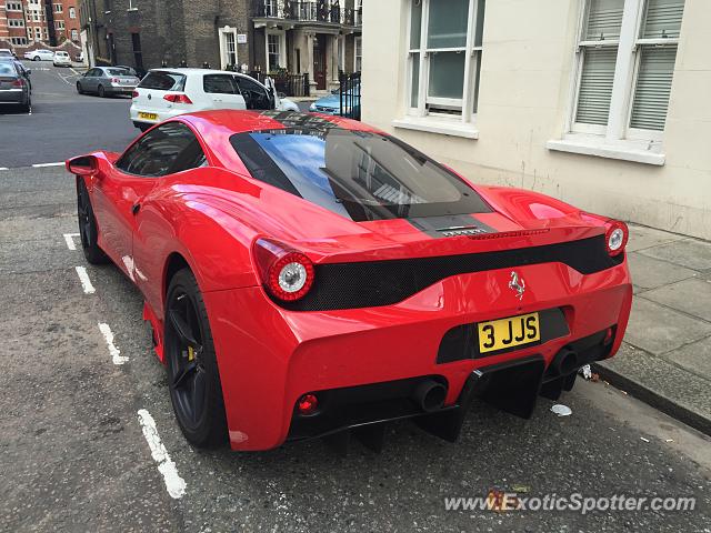 Ferrari 458 Italia spotted in London, United Kingdom